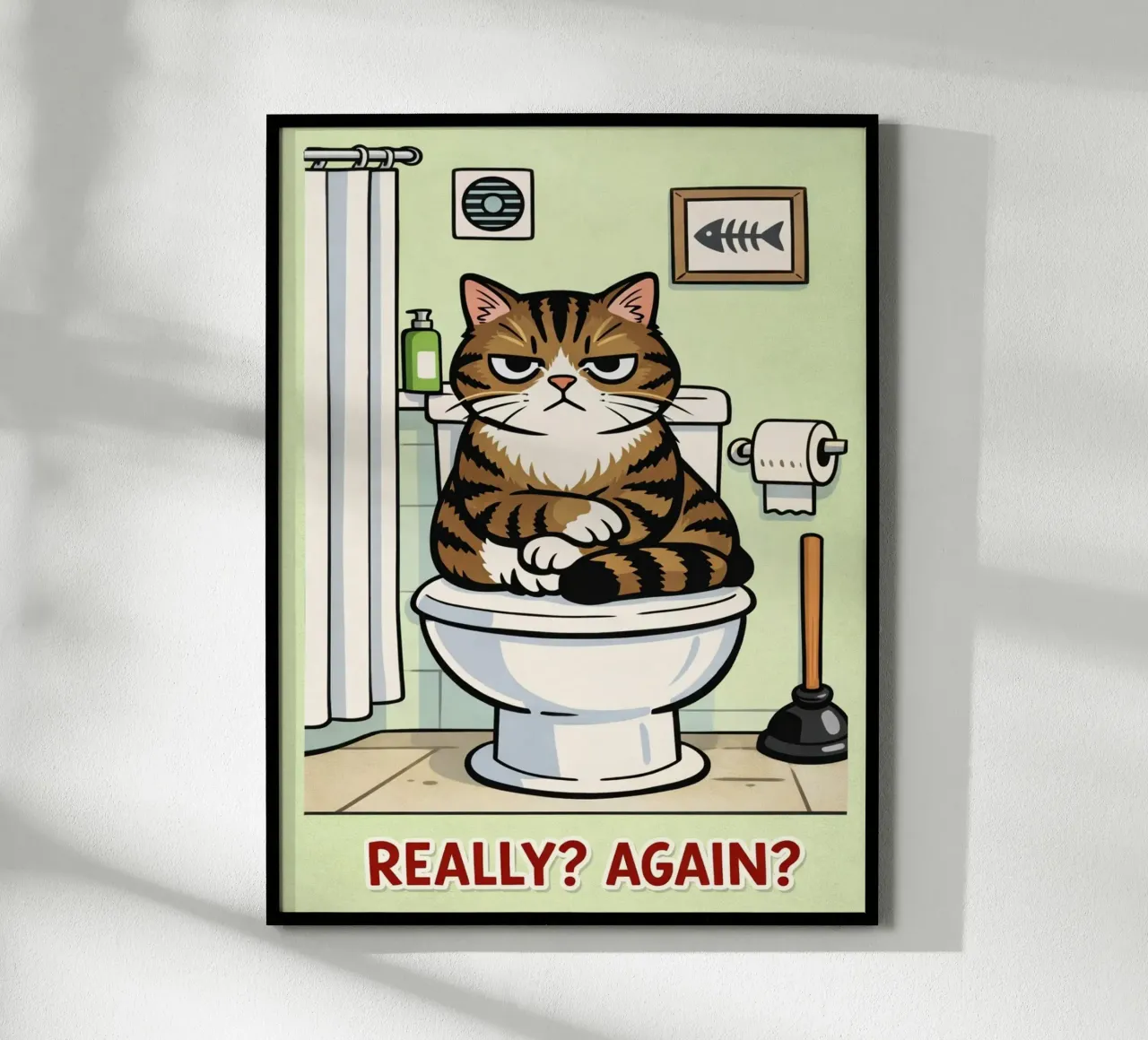 really again cat poster by dahlianz