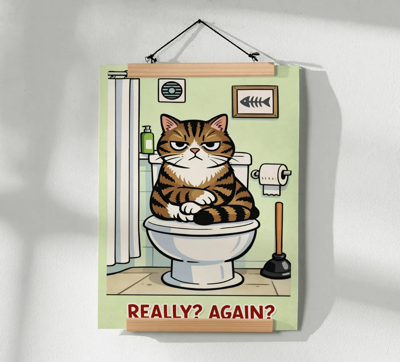 really again cat poster by dahlianz