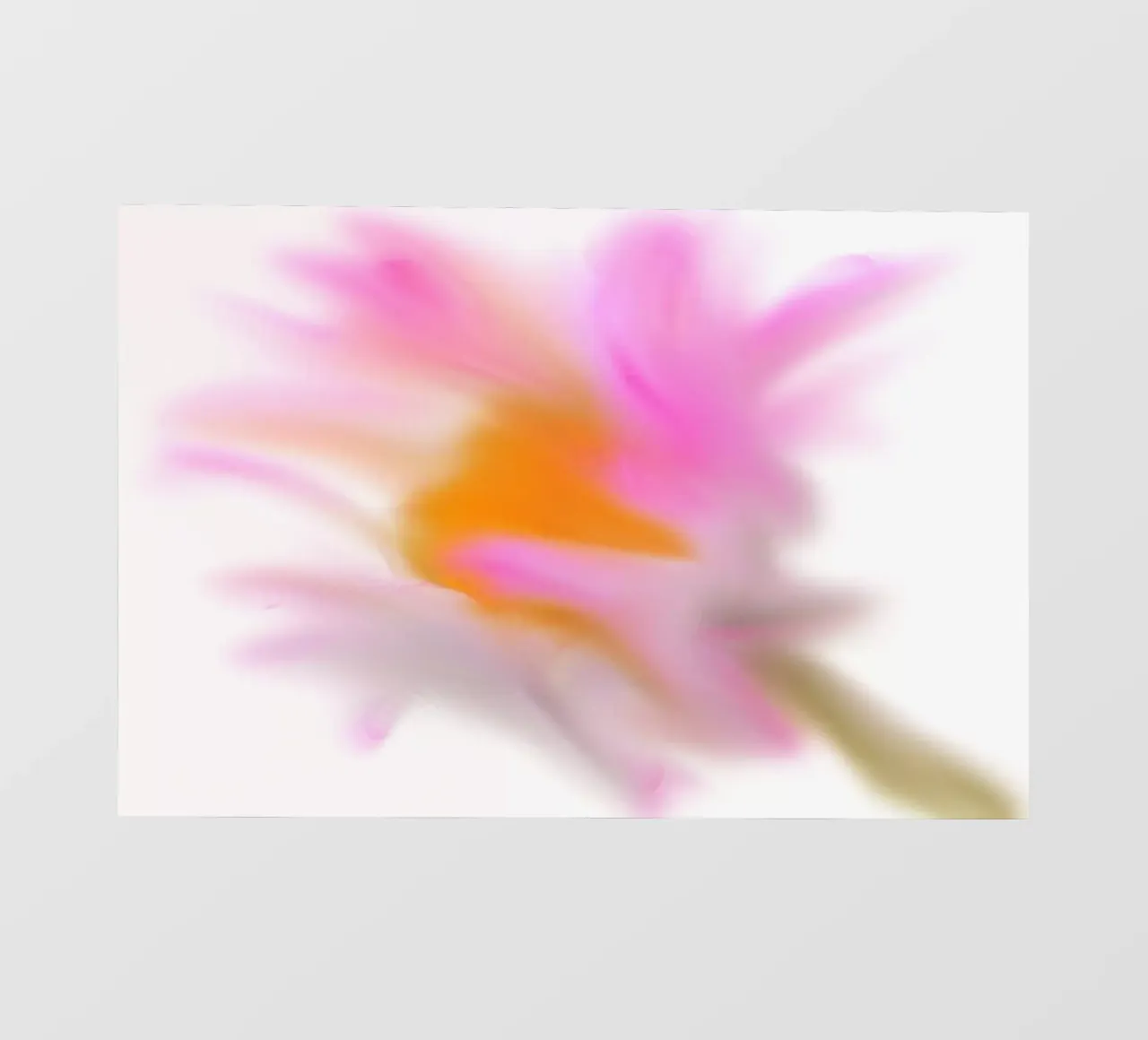 Piccolo fiore rosa sfocato artisticamente pellicola backlit da Something for you