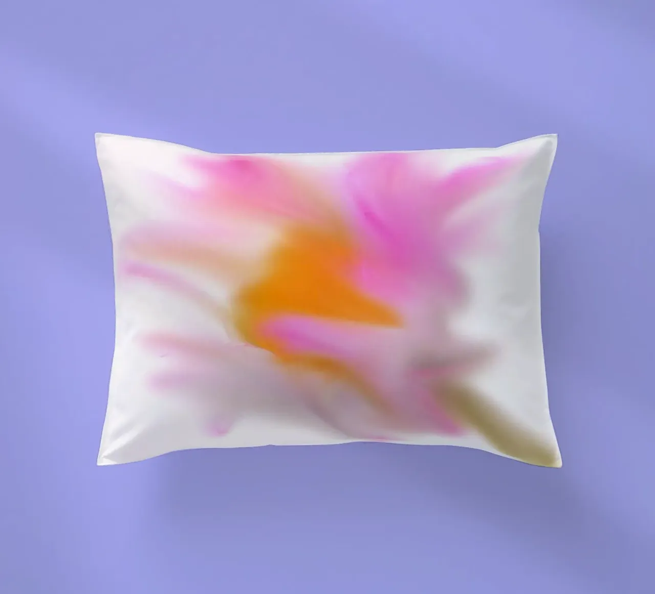 Piccolo fiore rosa sfocato artisticamente cuscino da Something for you