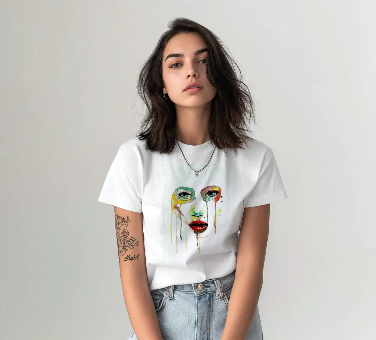 Crying Green t-shirt da Mathilde Olsen