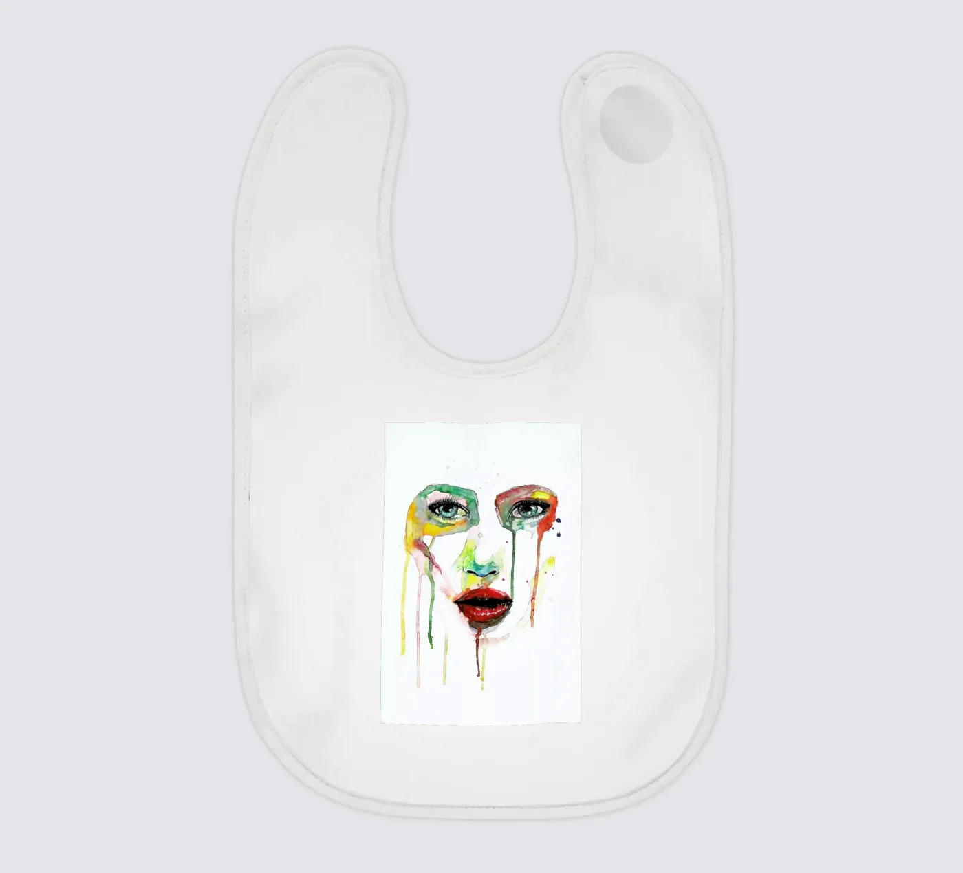 Crying Green Babylätzchen von Mathilde Olsen