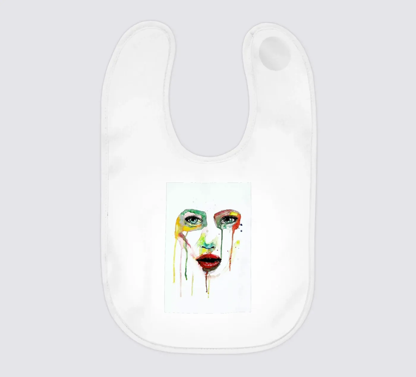 Crying Green Babylätzchen von Mathilde Olsen