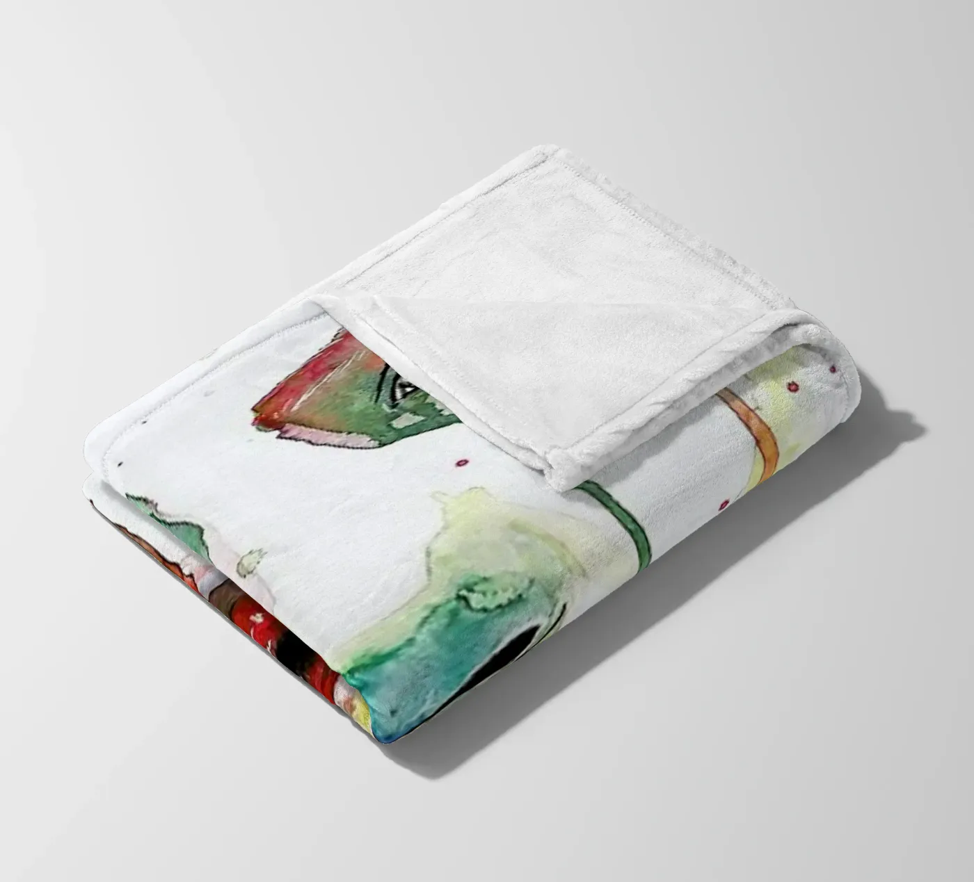 Crying Green fleecedeken van Mathilde Olsen