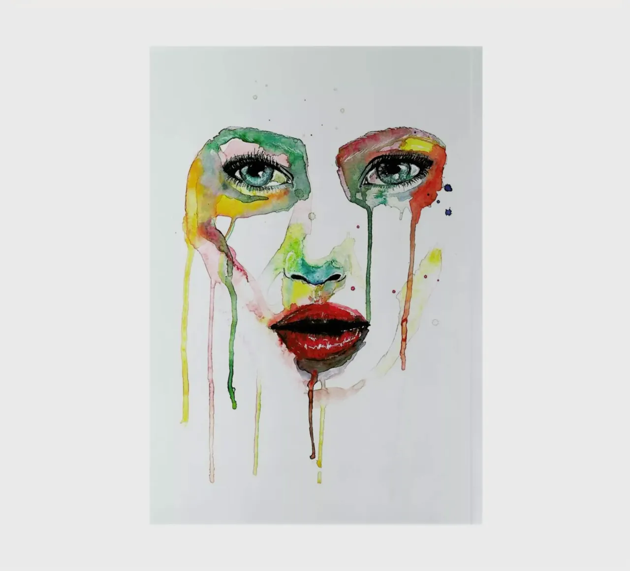 Crying Green notebook by Mathilde Olsen