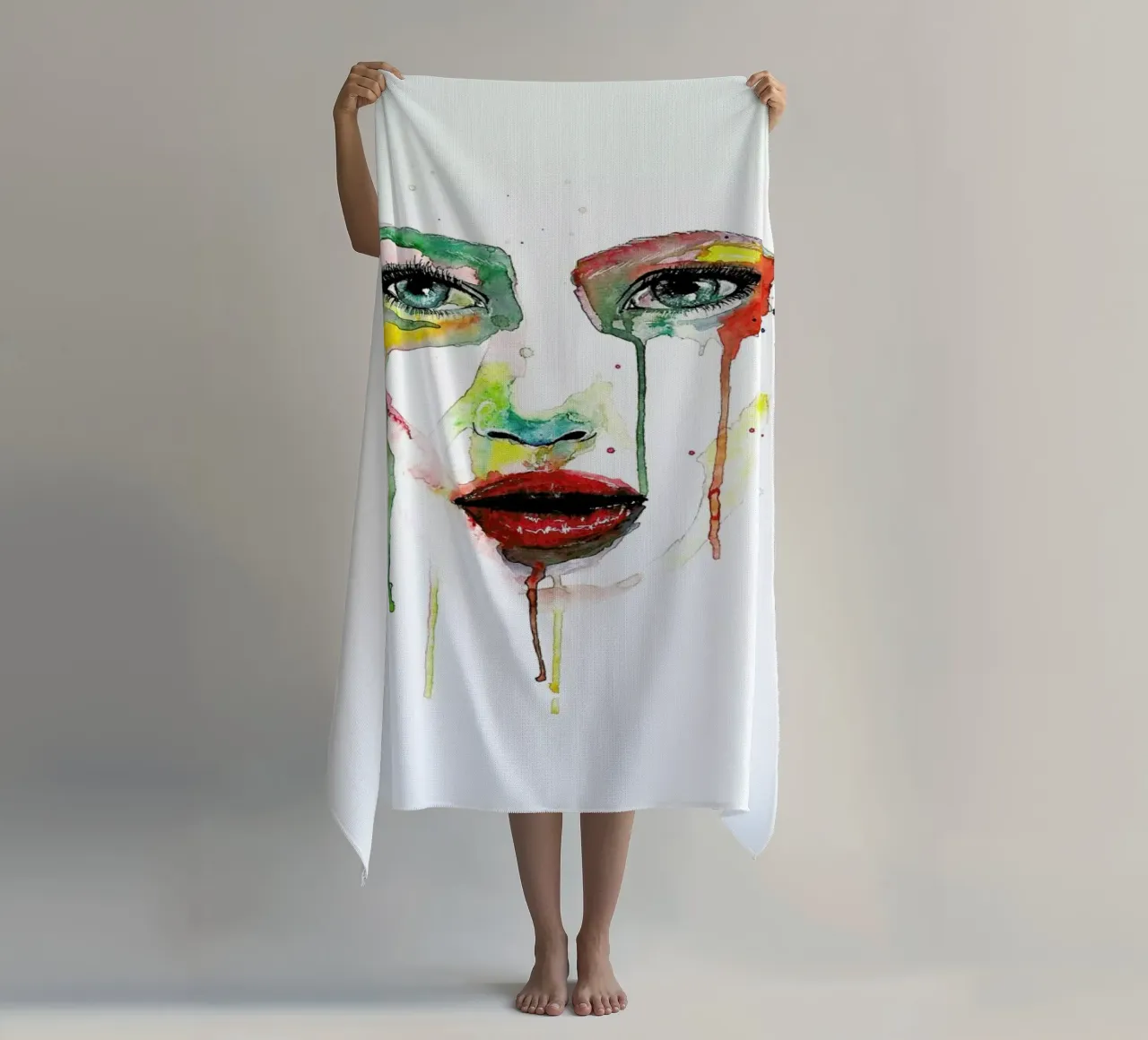 Crying Green telo mare da Mathilde Olsen