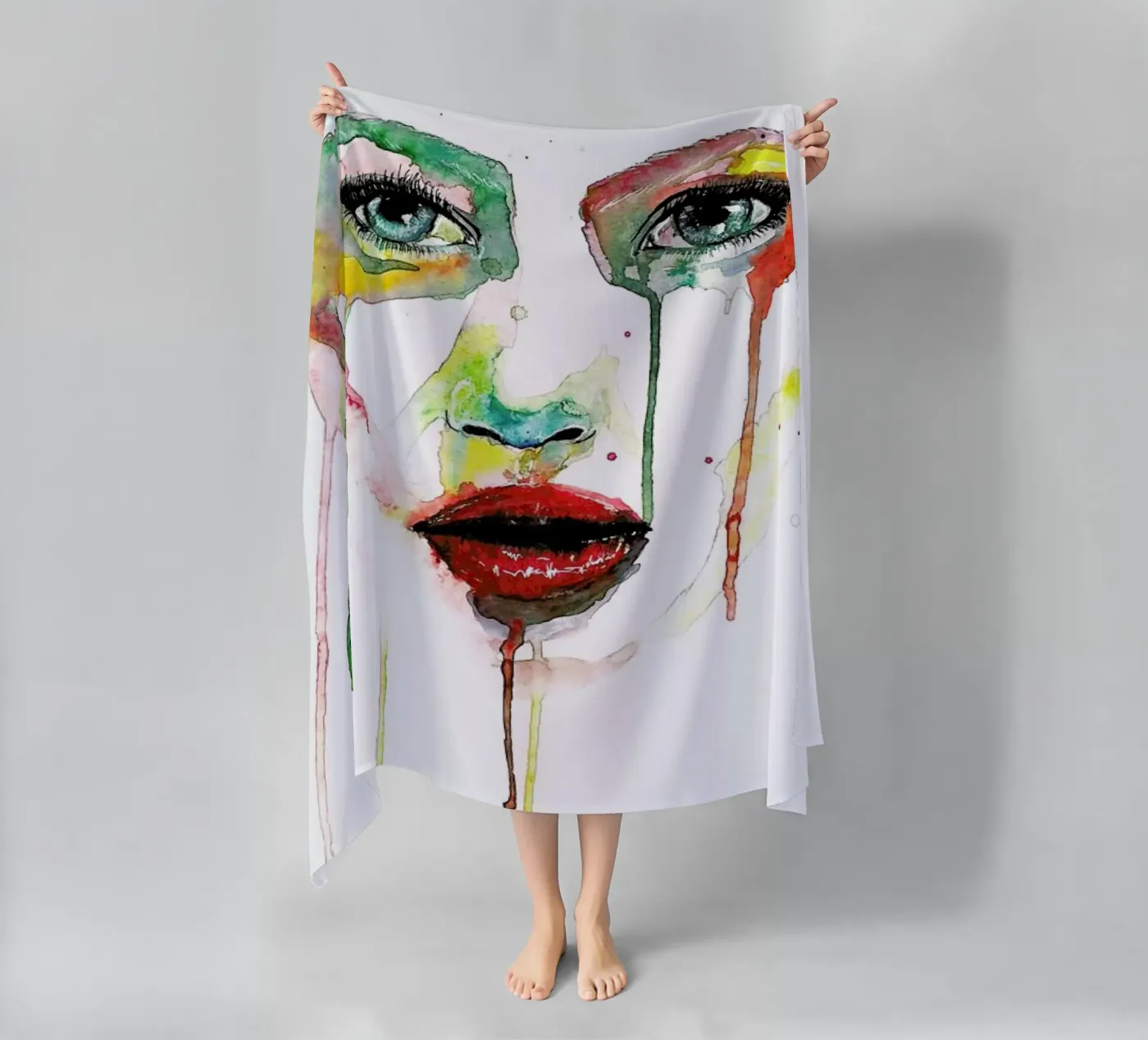 Crying Green telo mare da Mathilde Olsen