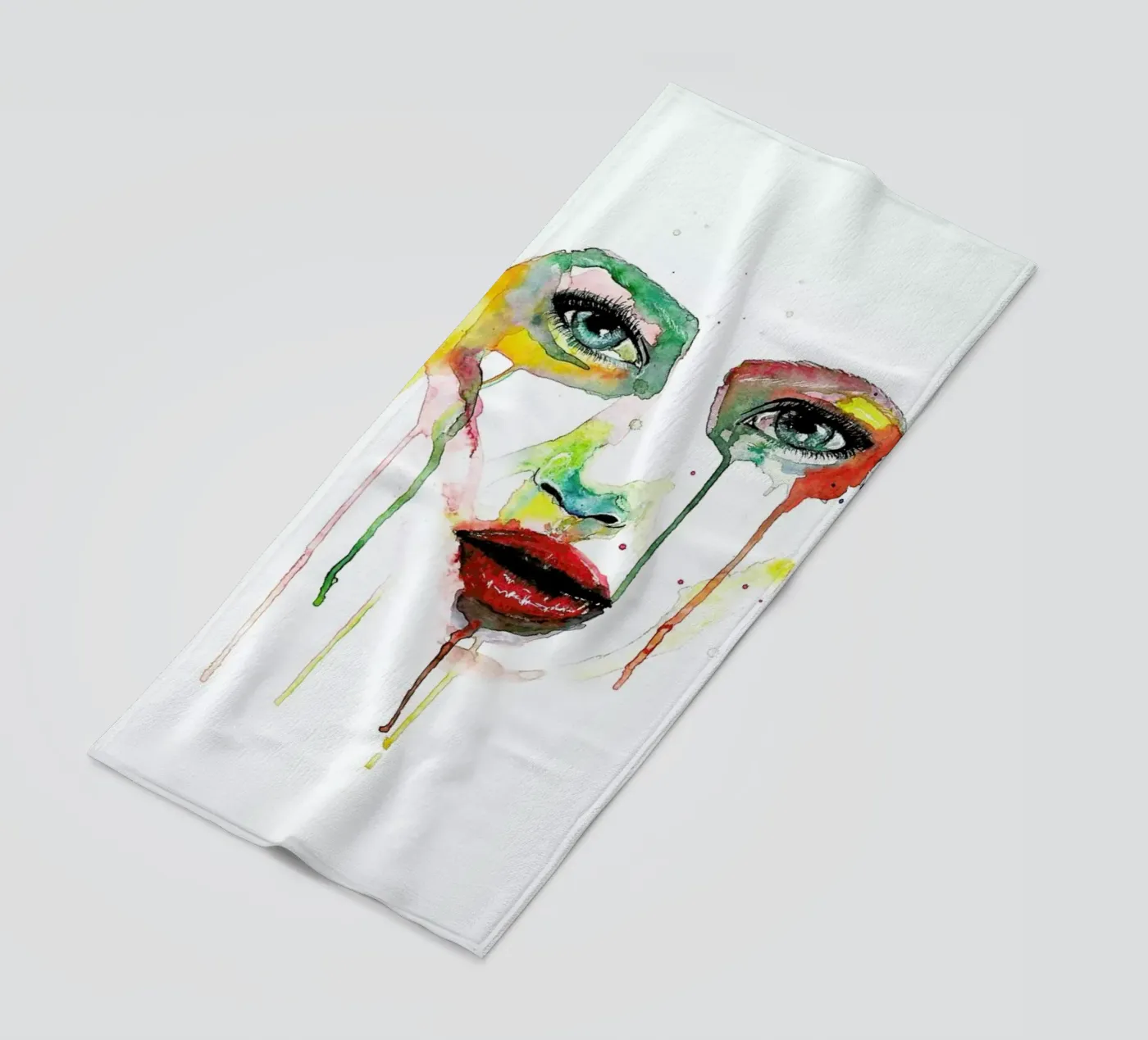 Crying Green telo mare da Mathilde Olsen