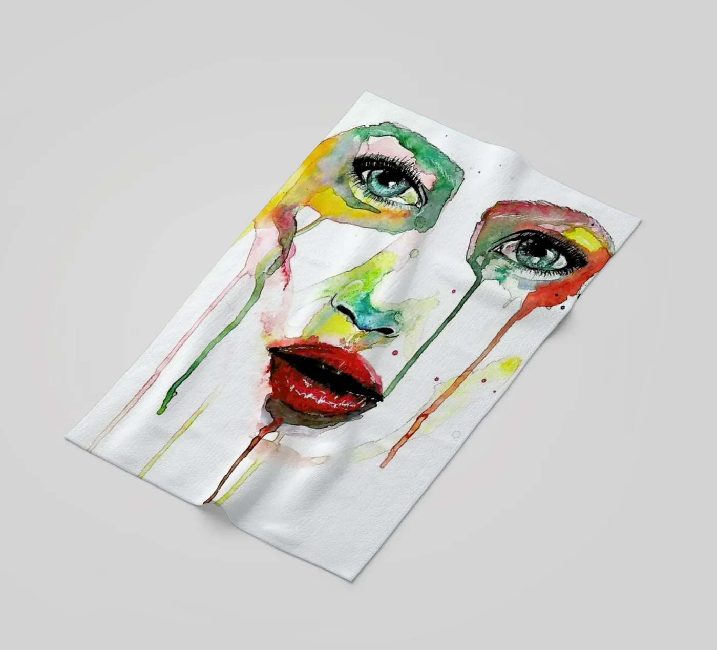 Crying Green telo mare da Mathilde Olsen
