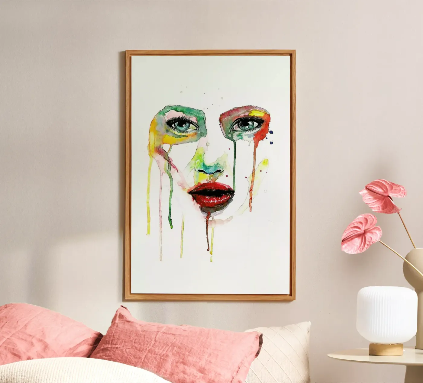 Crying Green pannello forex da Mathilde Olsen