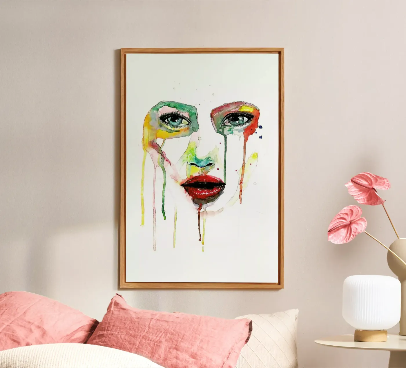 Crying Green forex plate by Mathilde Olsen