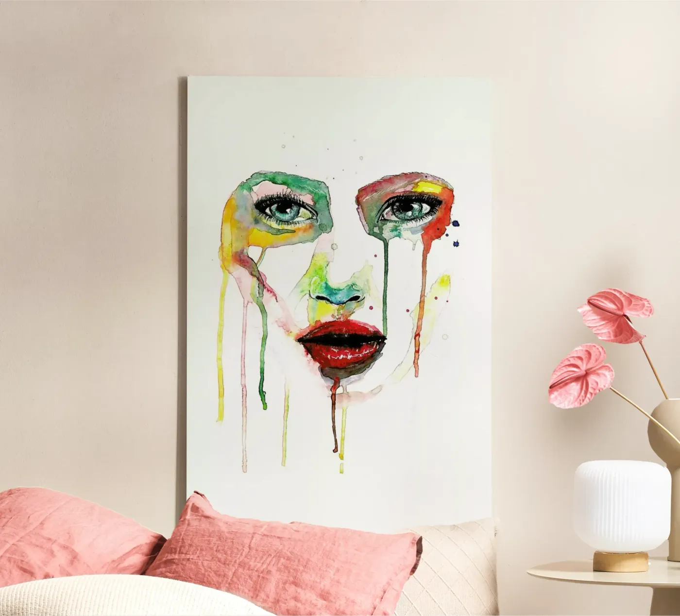 Crying Green tela da Mathilde Olsen
