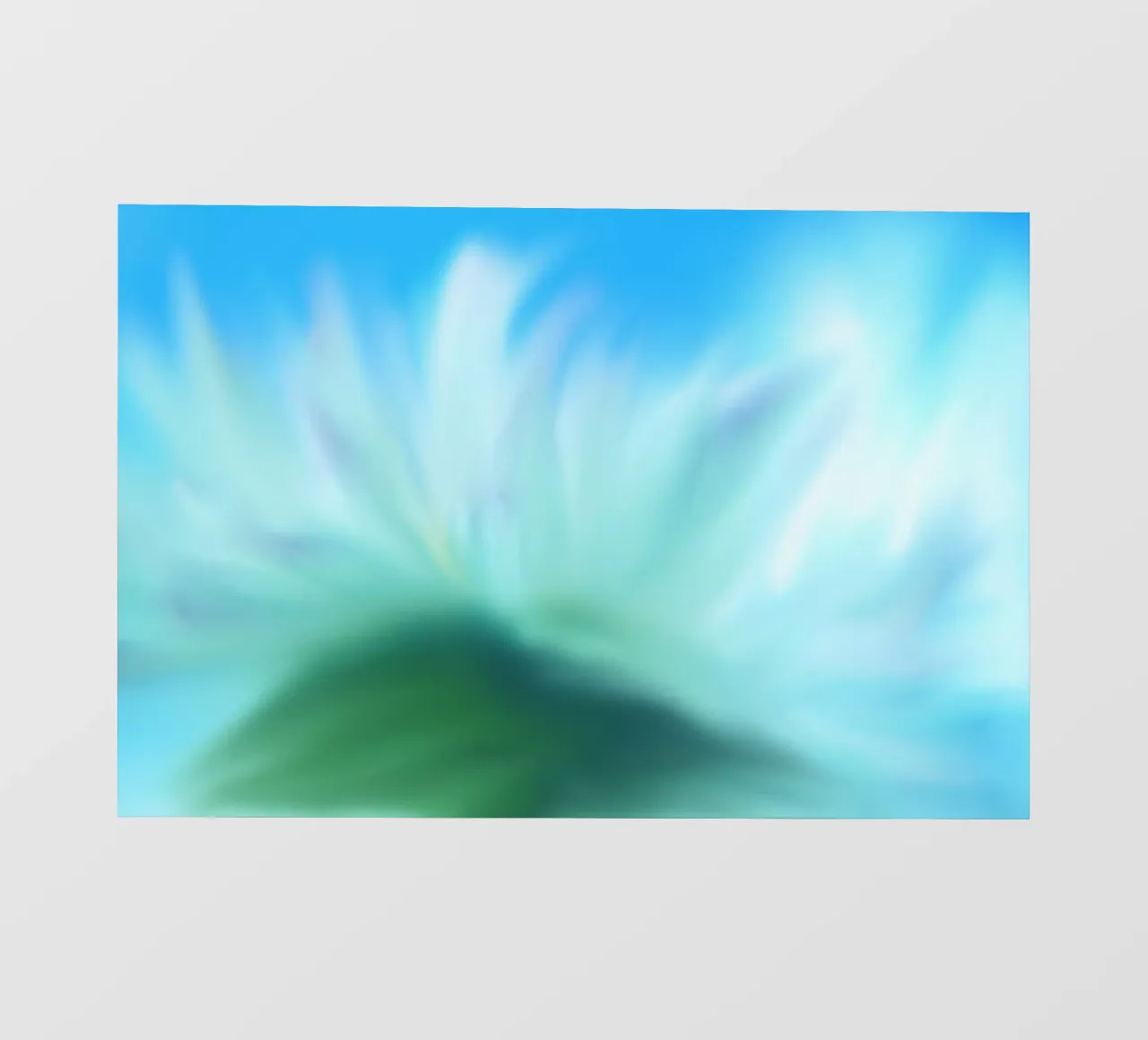 Piccolo fiore bianco sfocato artisticamente telo in pvc da Something for you