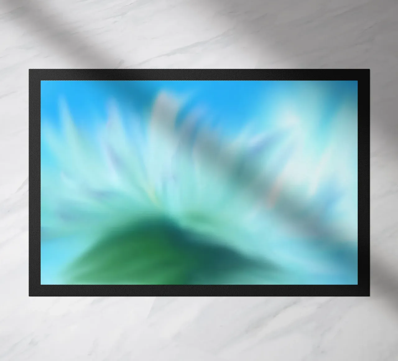 Piccolo fiore bianco sfocato artisticamente zerbino da Something for you