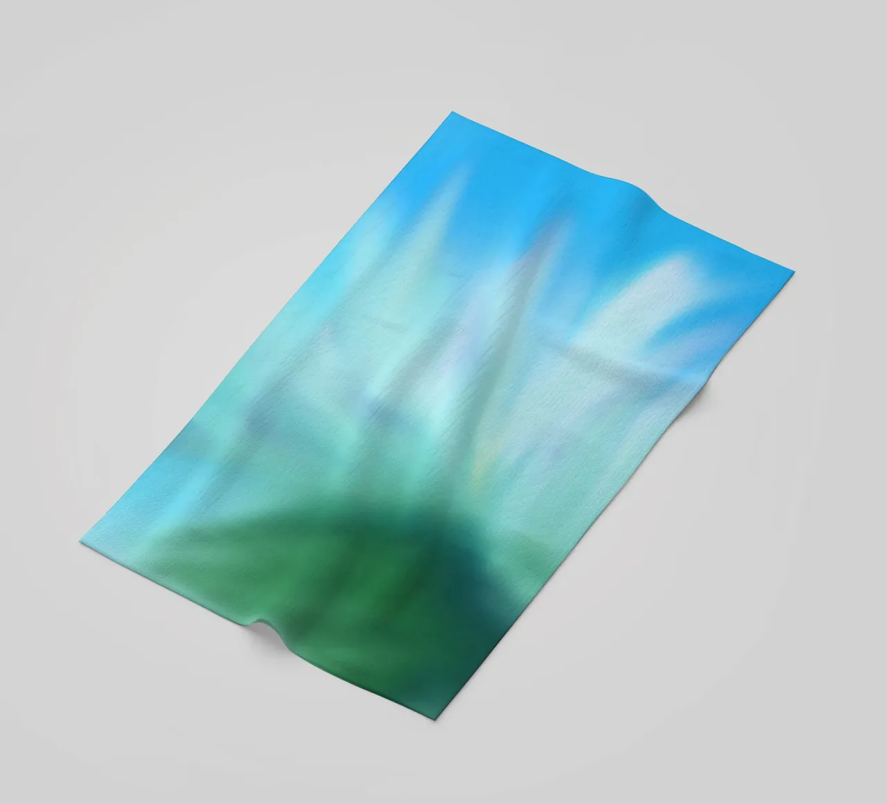 Piccolo fiore bianco sfocato artisticamente telo mare da Something for you