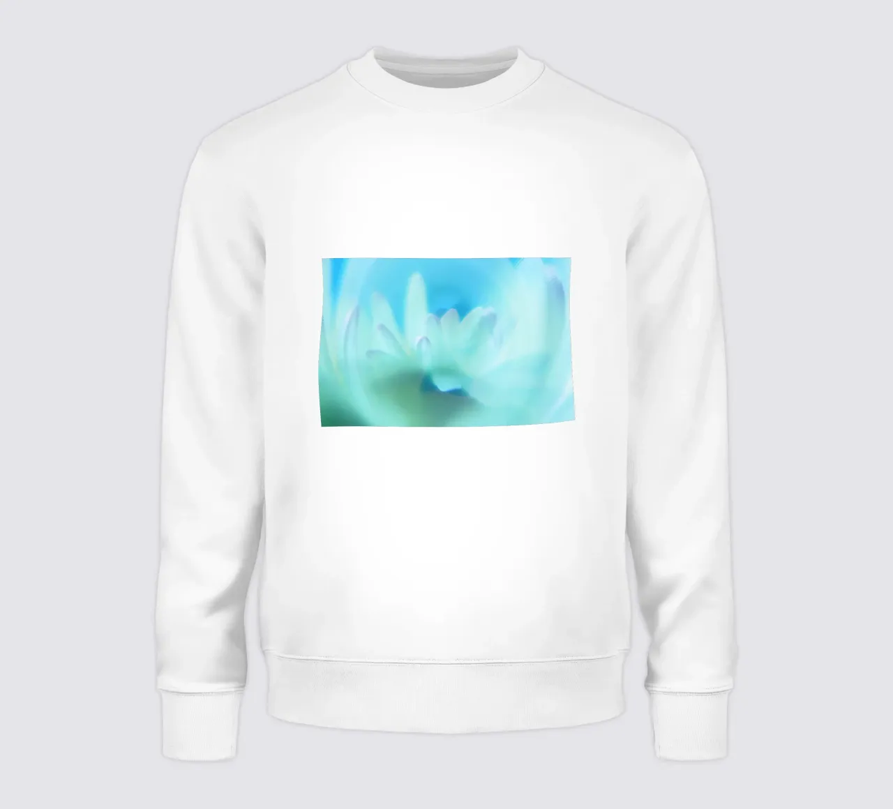 Piccolo fiore bianco sfocato artisticamente felpa da Something for you