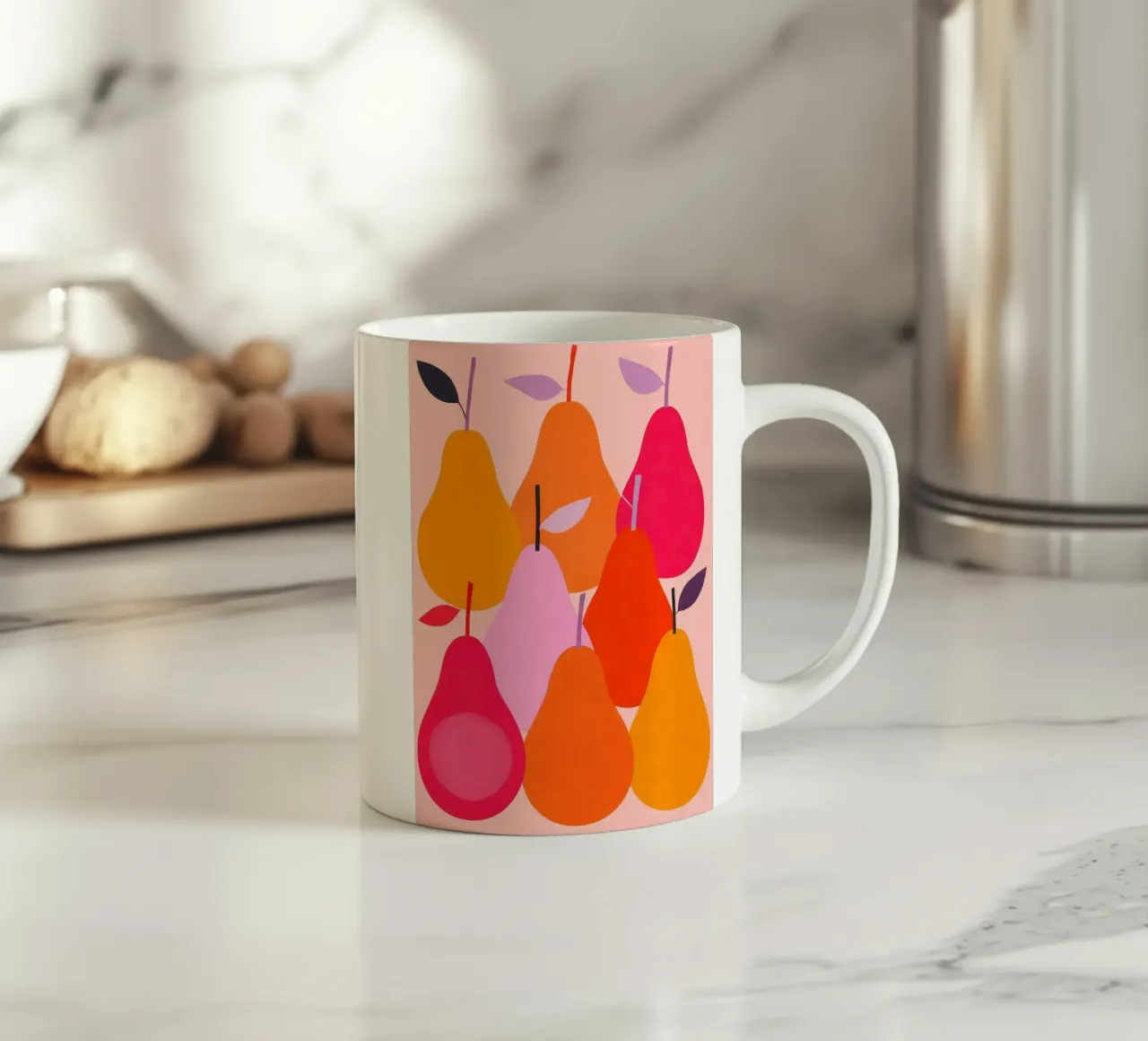 Pears ceramic mug by M.A.Z.U.N.