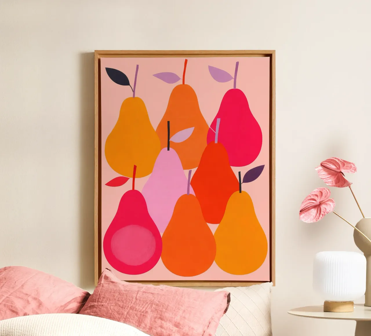 Pears canvas by M.A.Z.U.N.