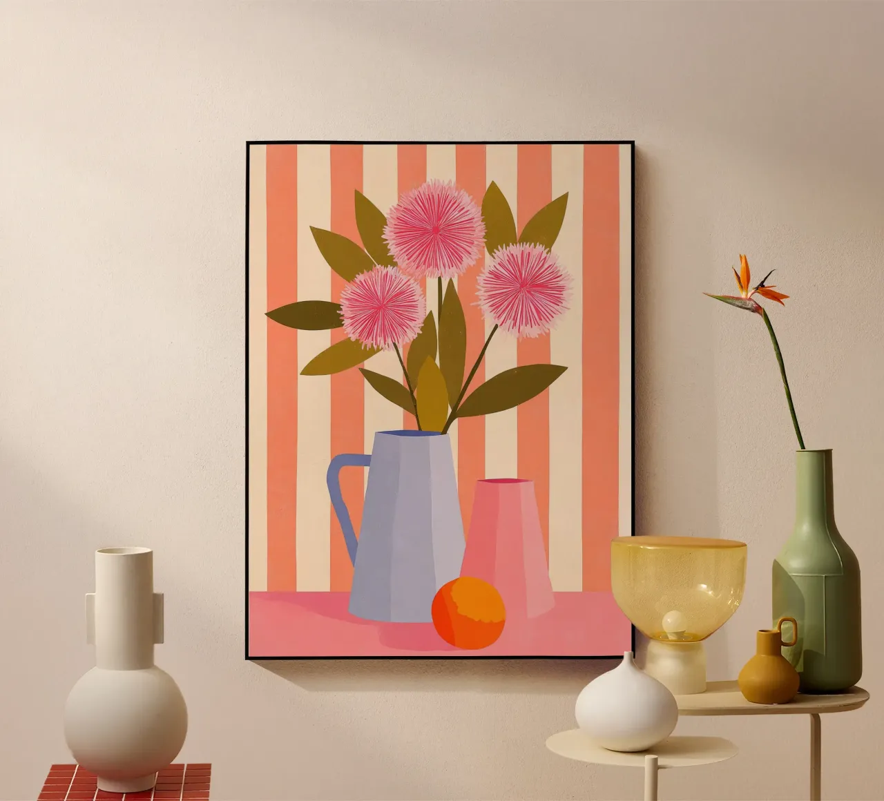 Fiori rosa plexiglass da M.A.Z.U.N.