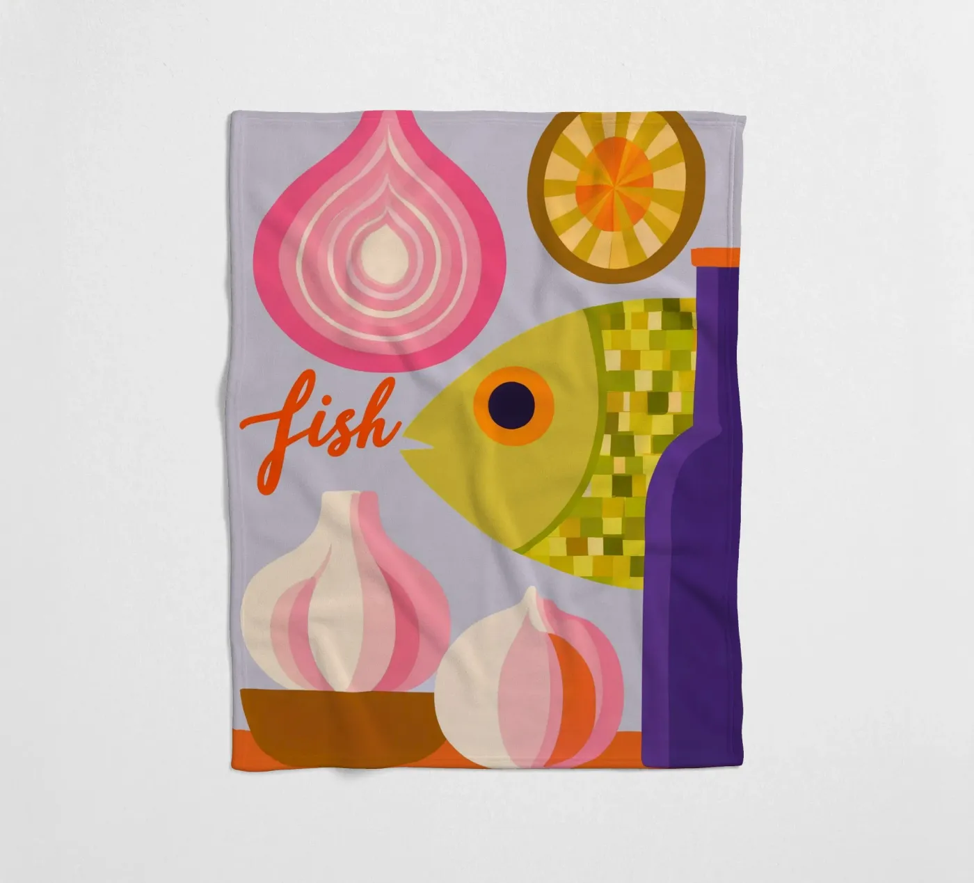 Fish plaid polaire de M.A.Z.U.N.