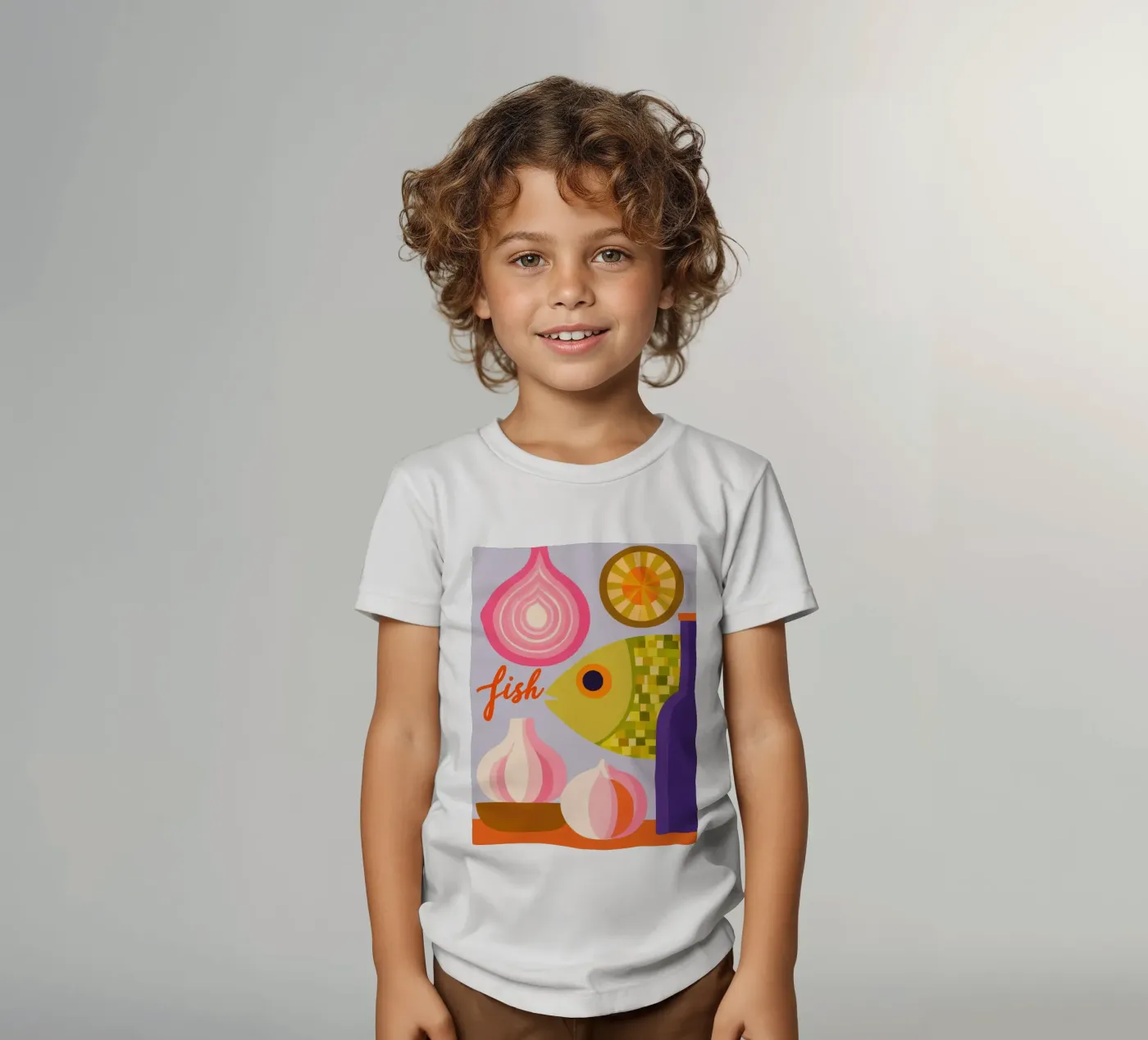 Fish kinder t-shirt van M.A.Z.U.N.