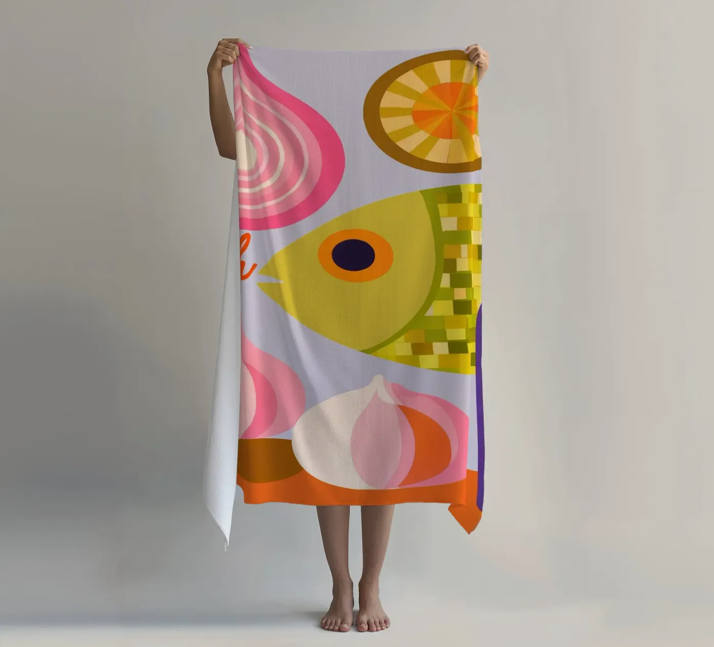 Fish beach towel by M.A.Z.U.N.