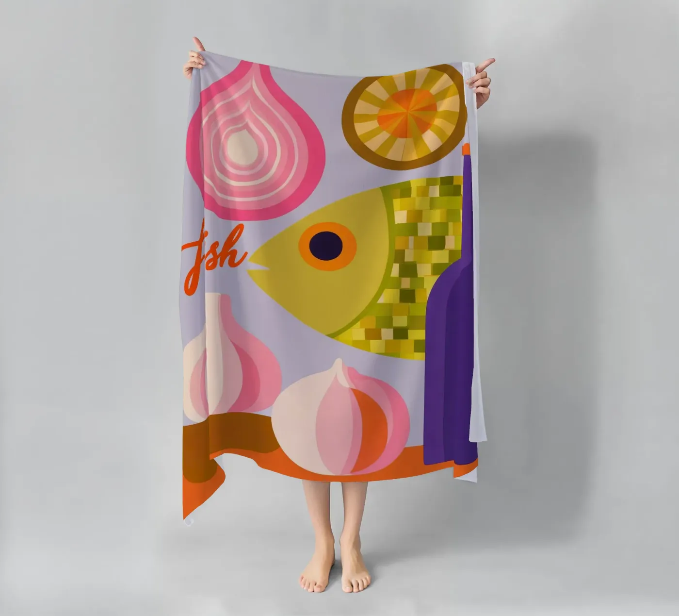 Fish beach towel by M.A.Z.U.N.