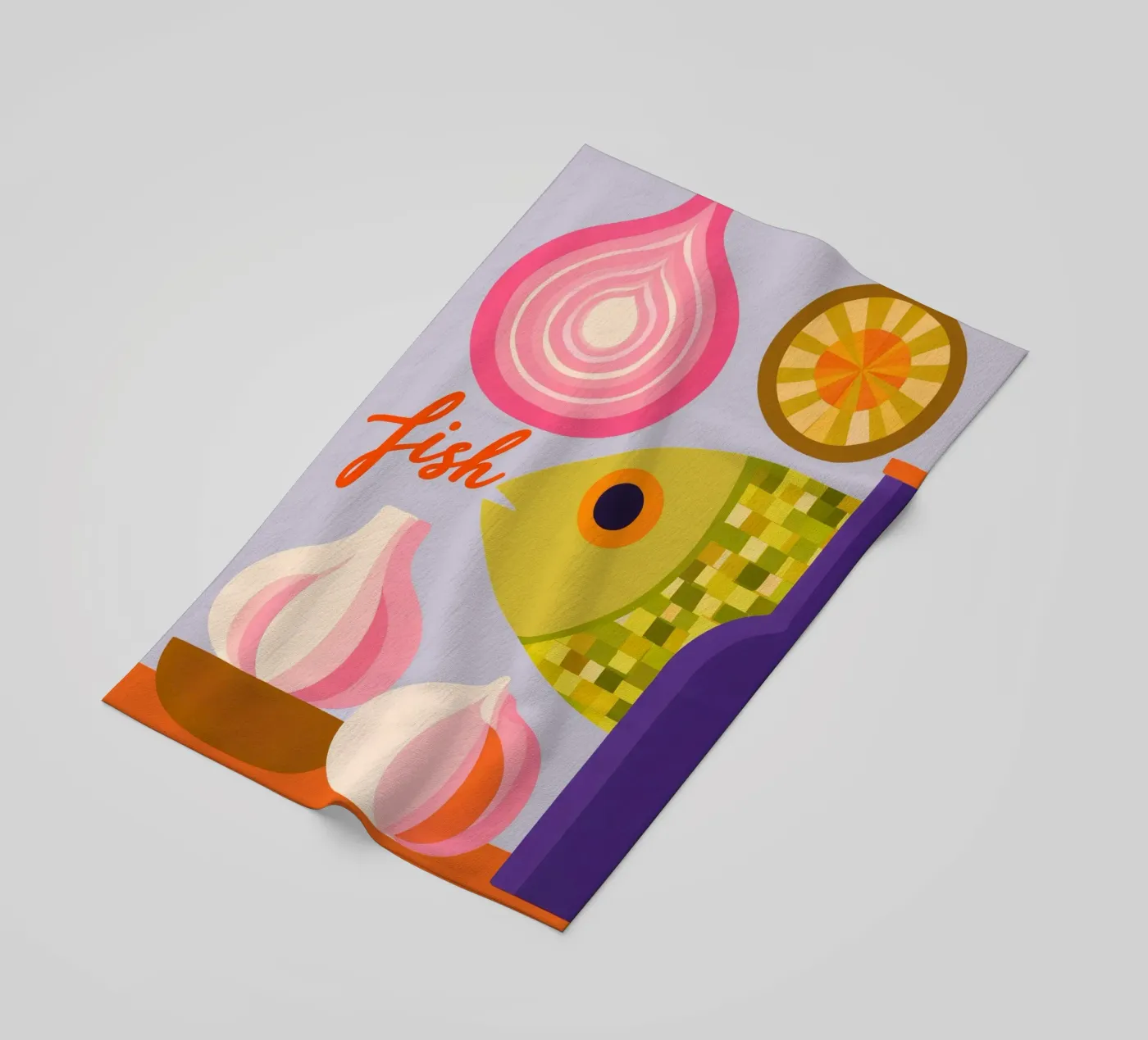 Fish beach towel by M.A.Z.U.N.