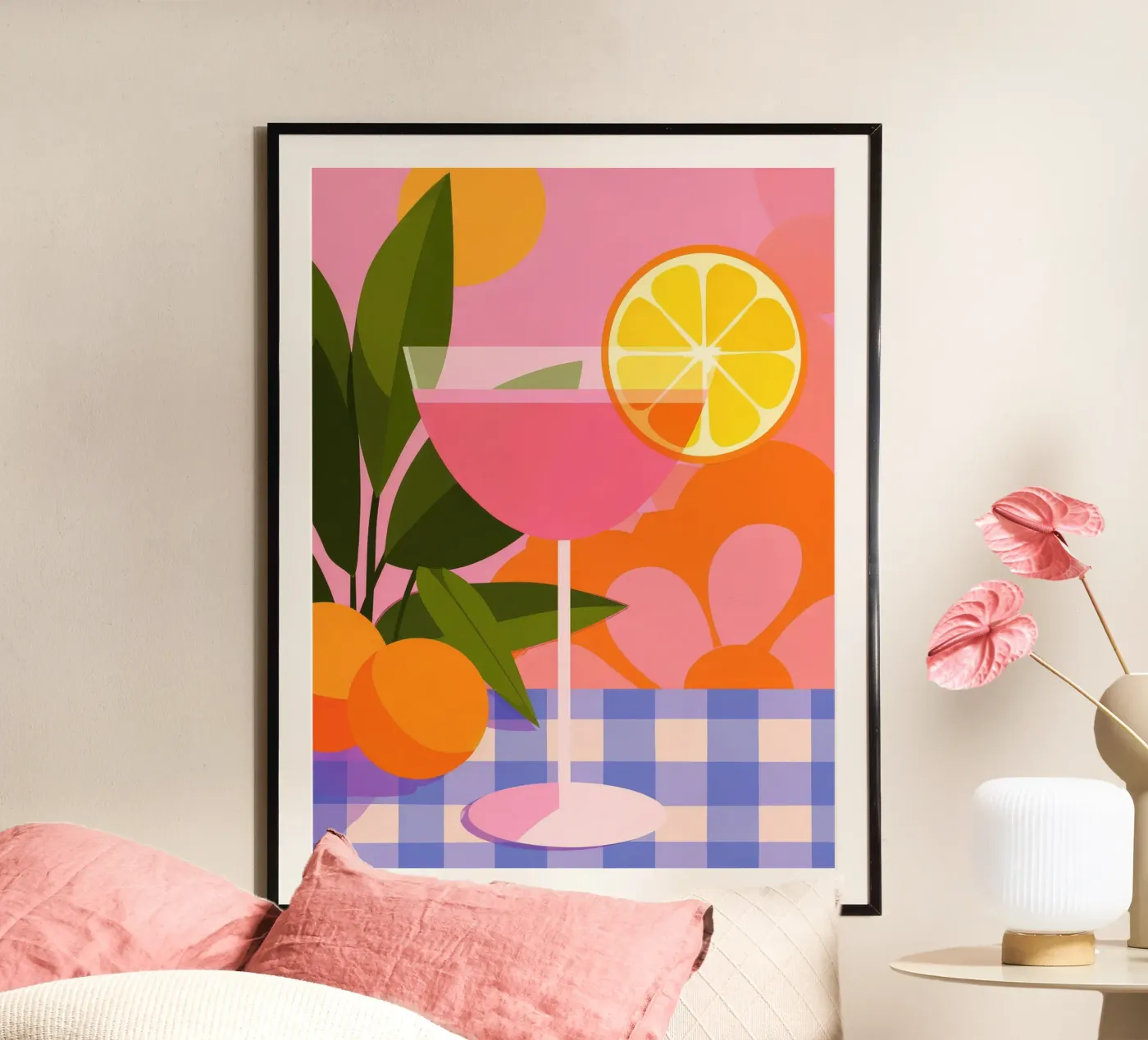 Cocktail rosa poster da M.A.Z.U.N.