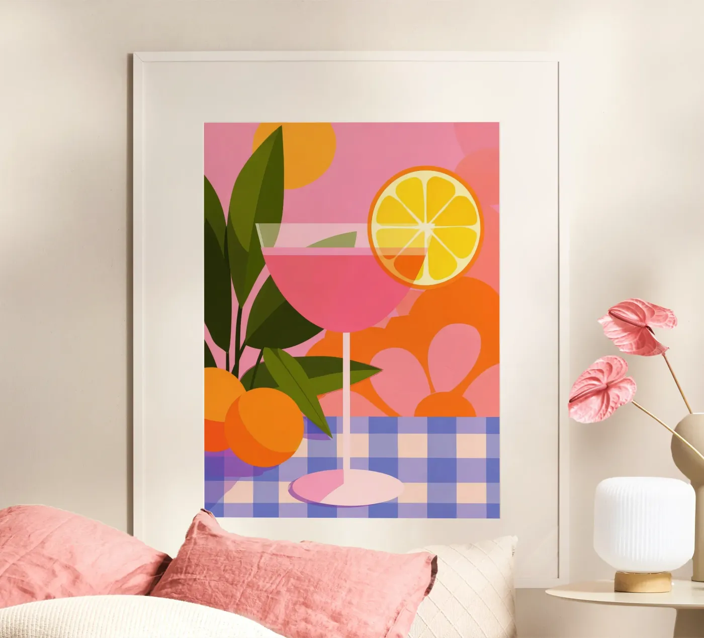 Cocktail rosa poster da M.A.Z.U.N.
