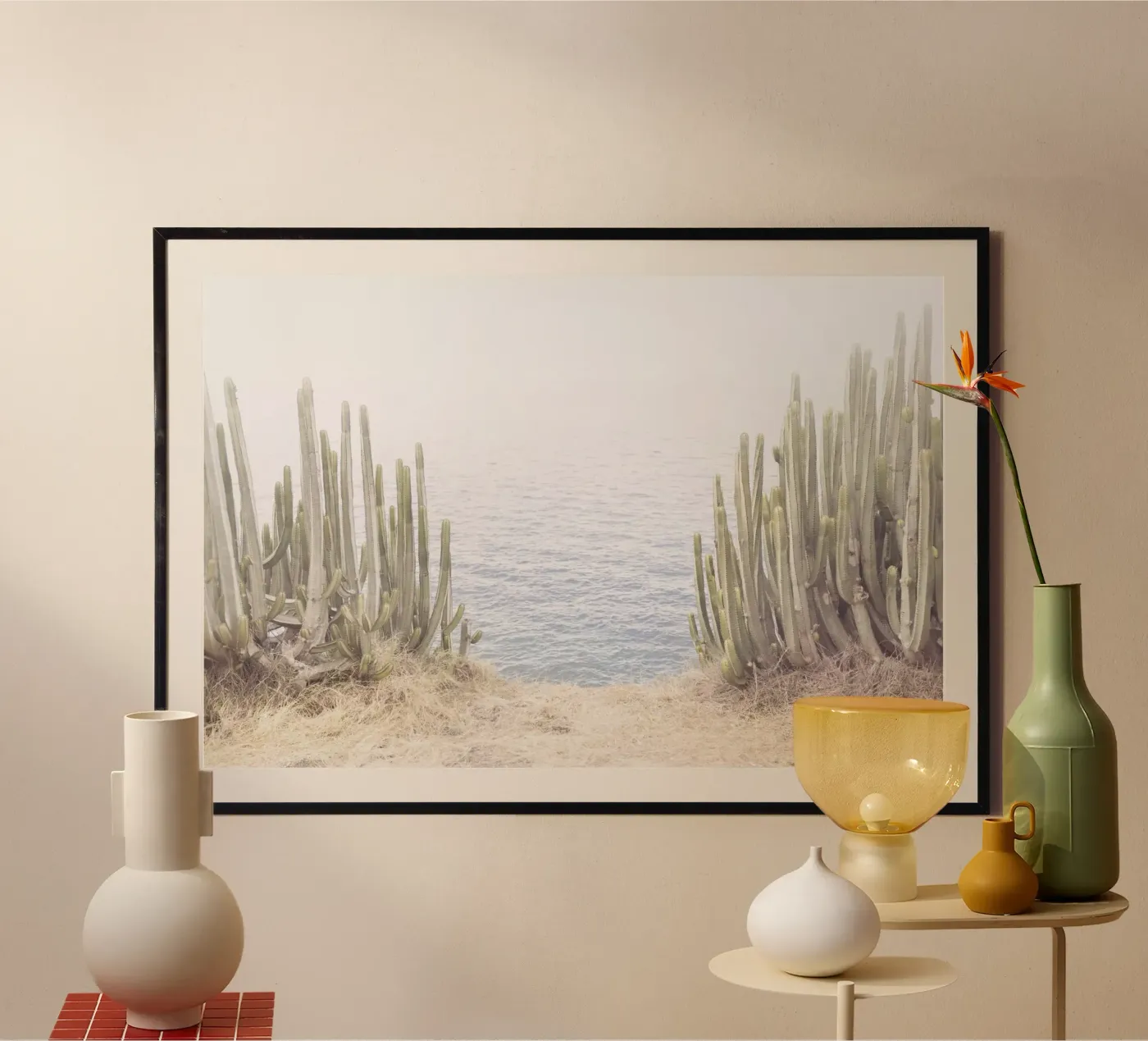 Ocean Cactus poster by Kathrin Pienaar