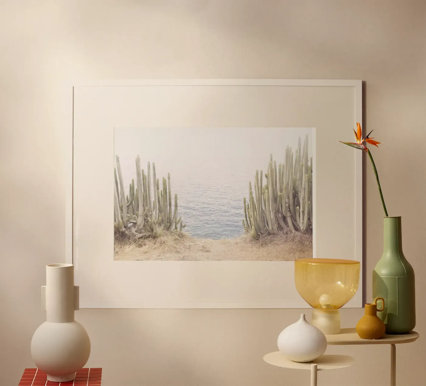 Ocean Cactus poster by Kathrin Pienaar