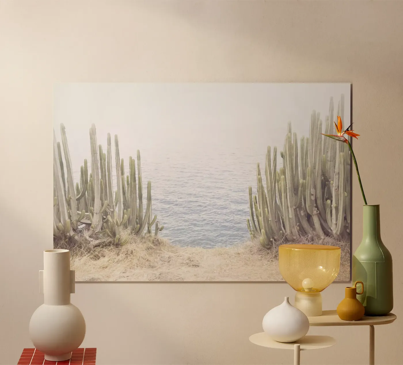 Ocean Cactus poster by Kathrin Pienaar
