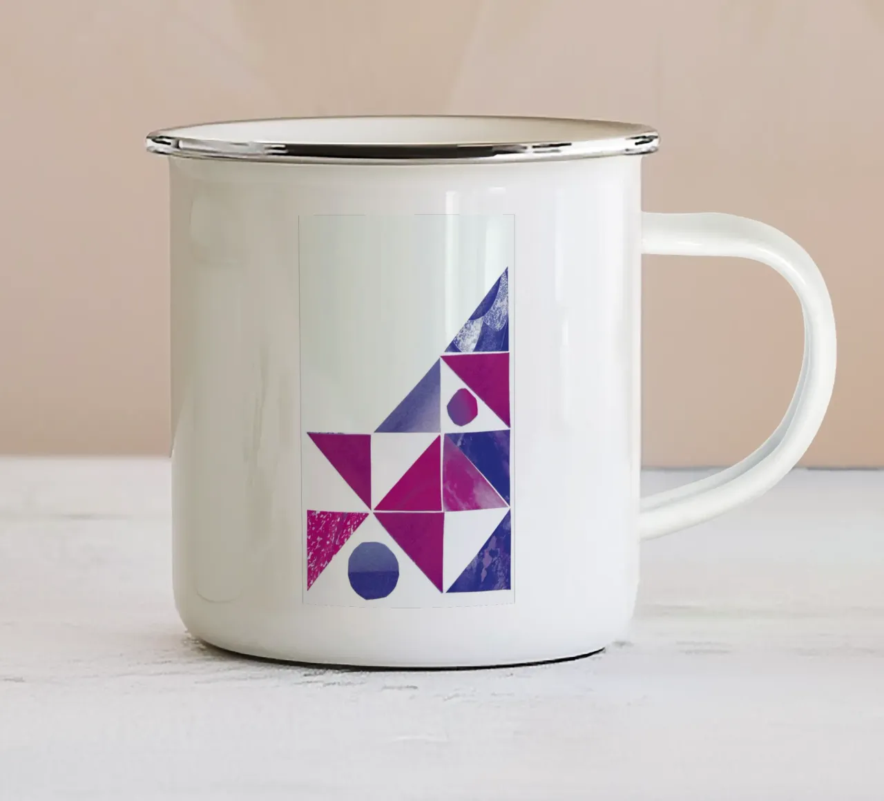 Bad Vibe E taza de esmalte de David Head