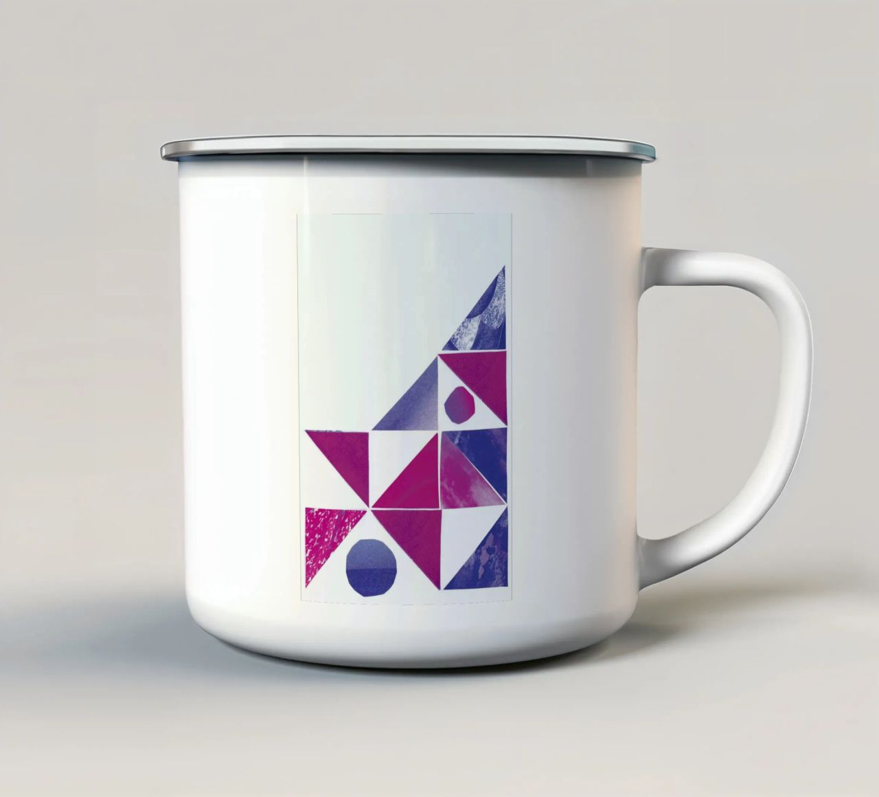 Bad Vibe E tazza in smalto da David Head
