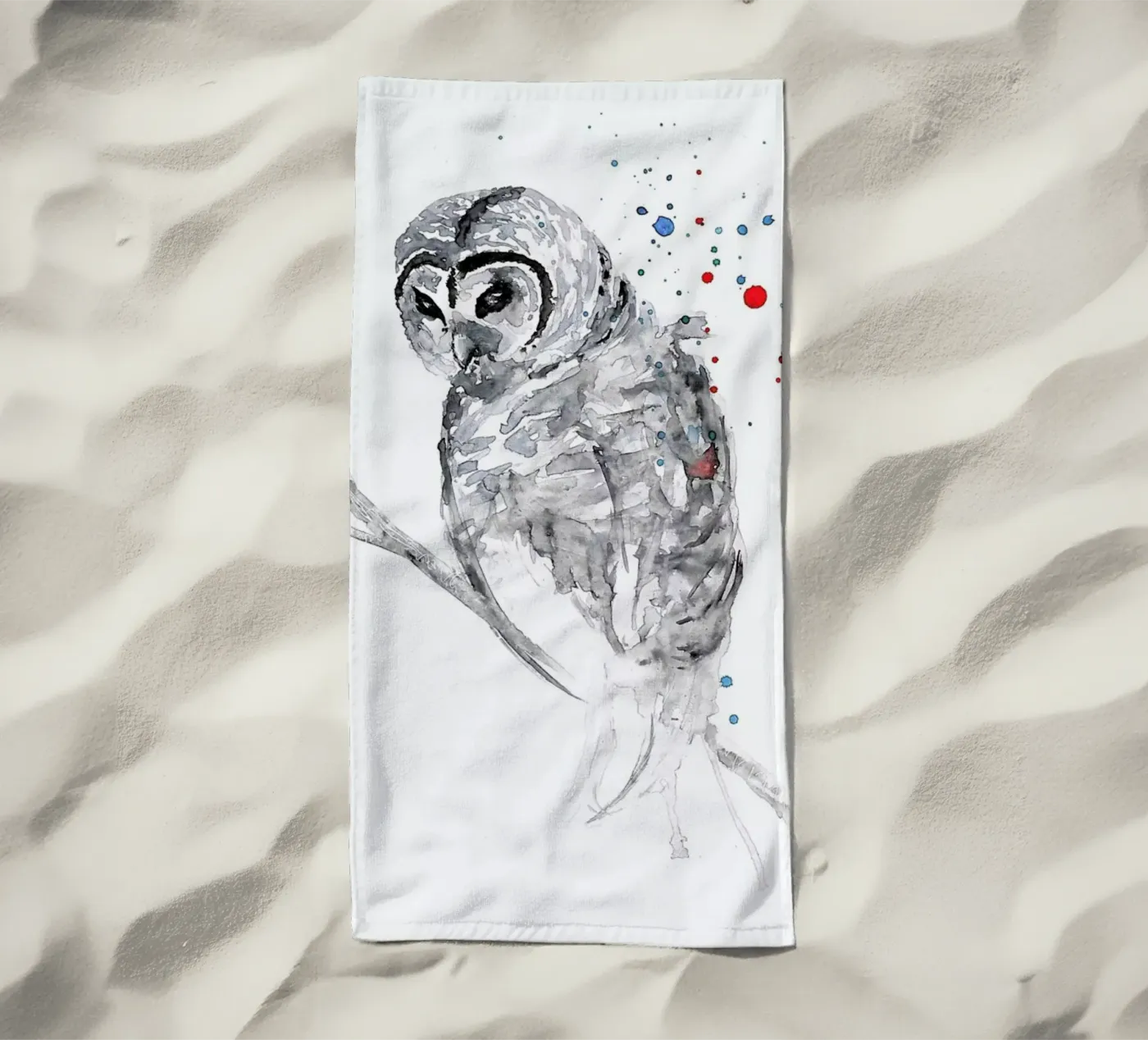 Winter Bird telo mare da Mathilde Olsen