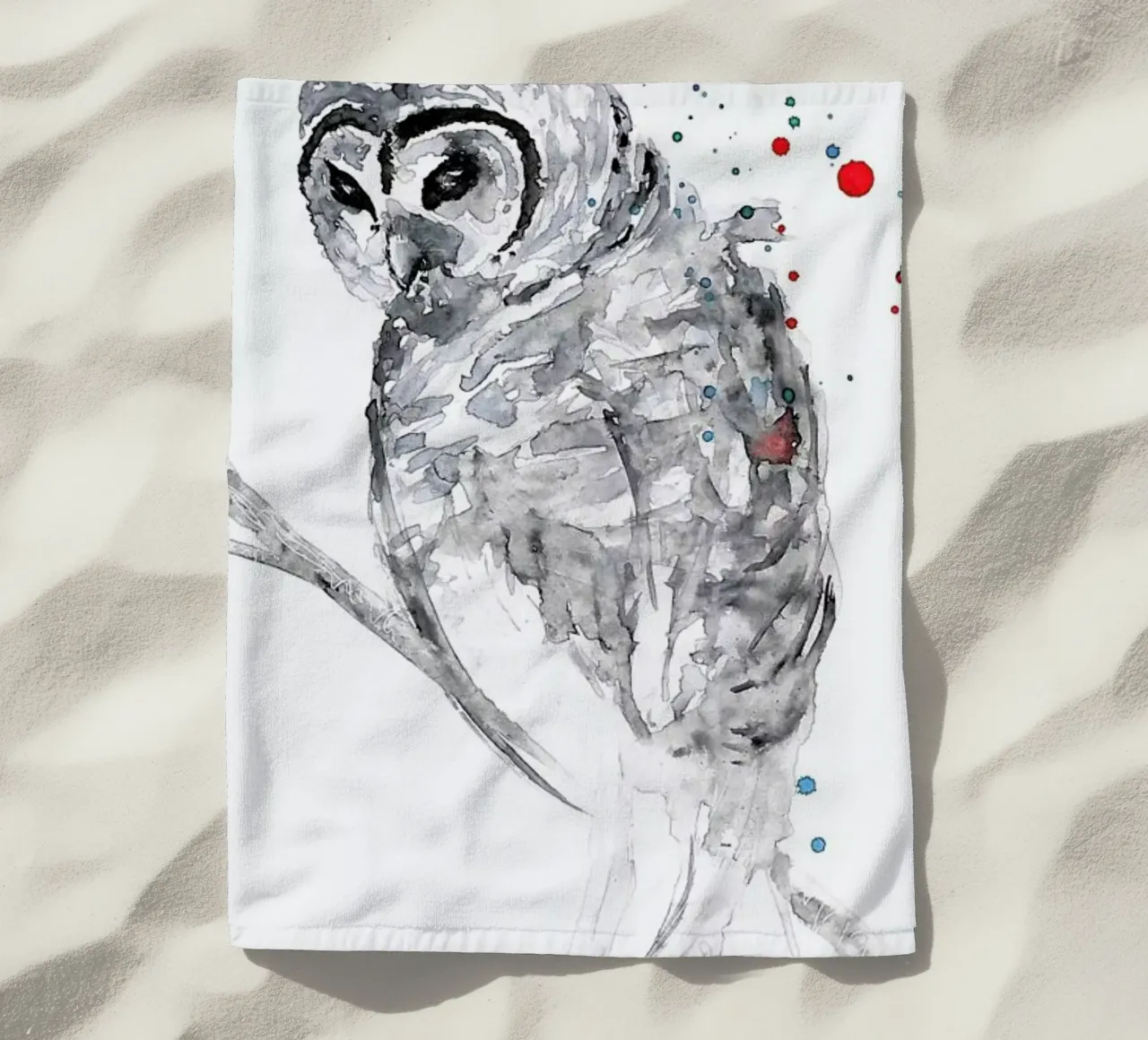 Winter Bird telo mare da Mathilde Olsen