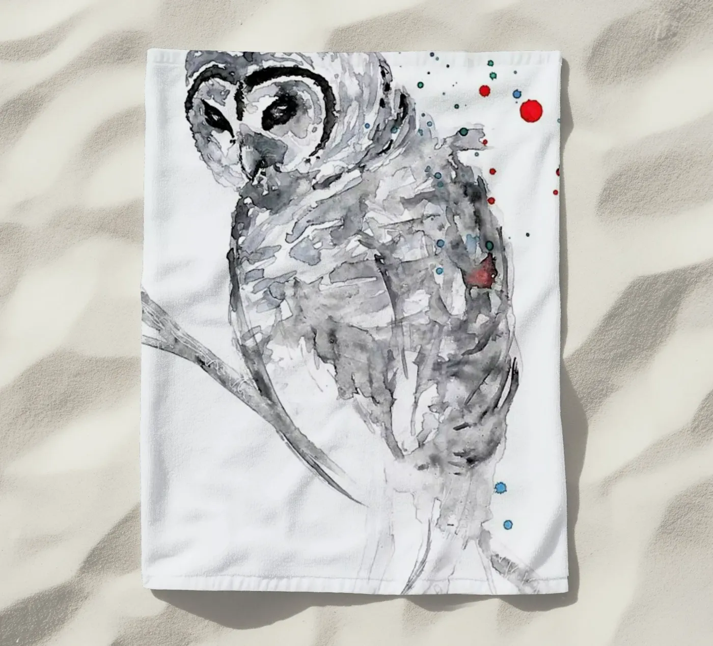 Winter Bird telo mare da Mathilde Olsen