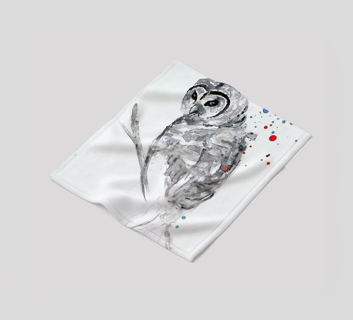 Winter Bird fleecedeken van Mathilde Olsen