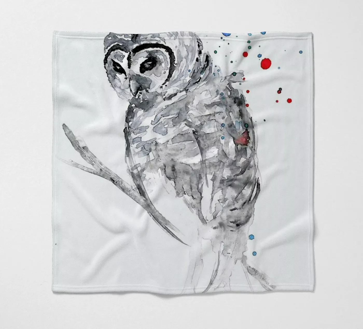 Winter Bird fleecedeken van Mathilde Olsen