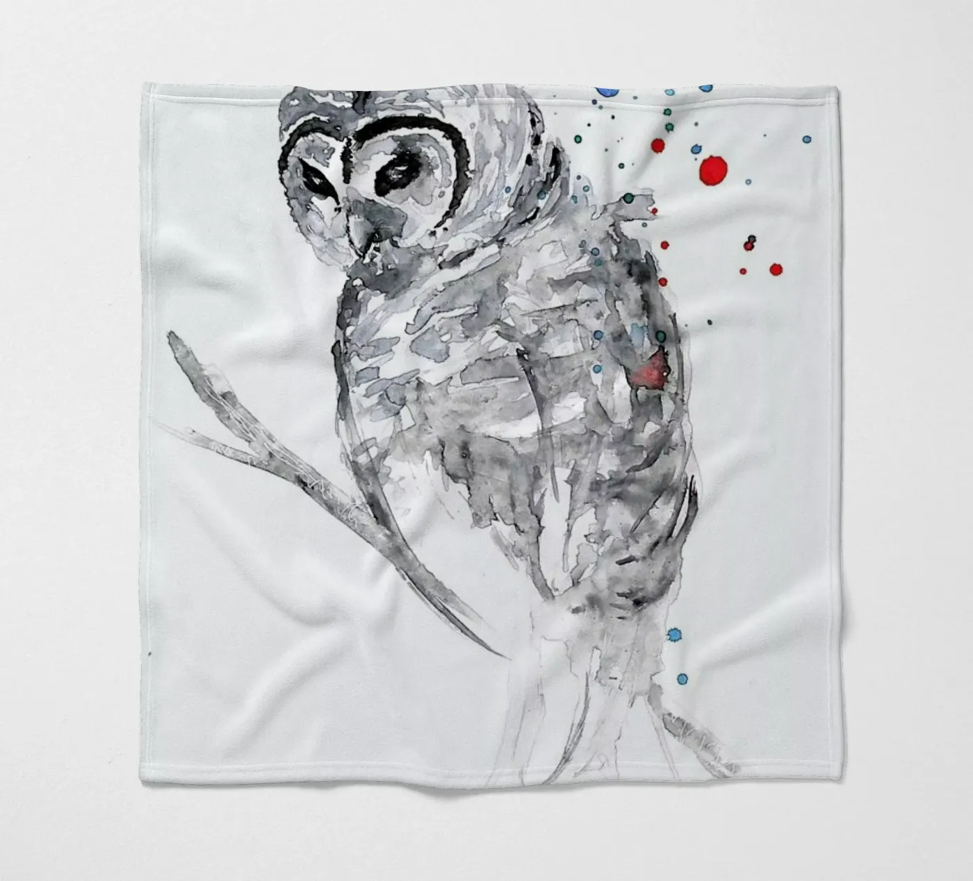 Winter Bird fleecedeken van Mathilde Olsen