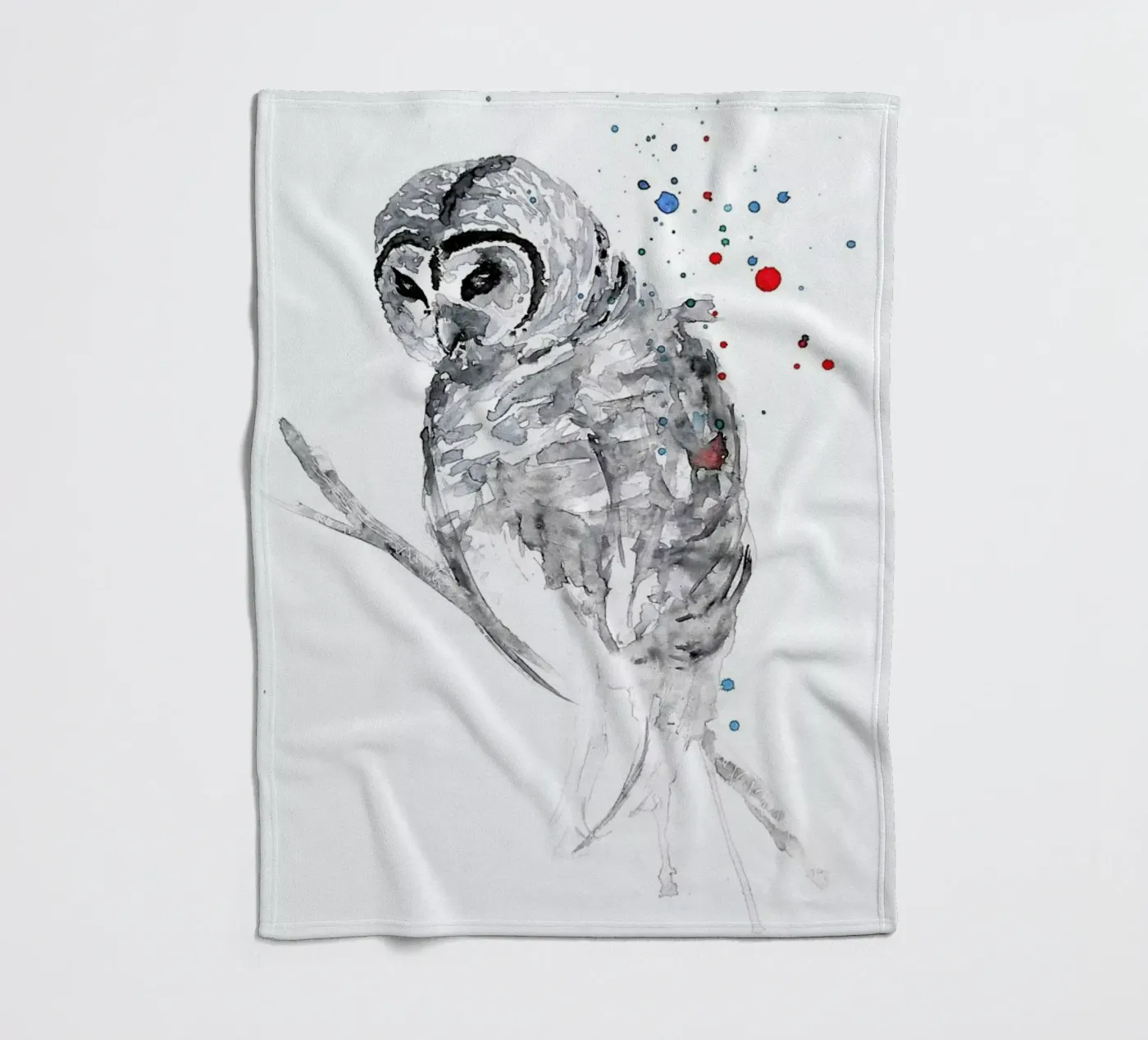 Winter Bird fleecedeken van Mathilde Olsen