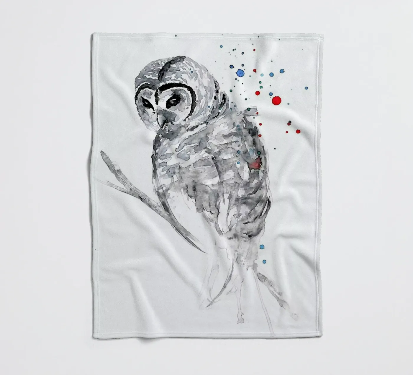 Winter Bird fleecedeken van Mathilde Olsen