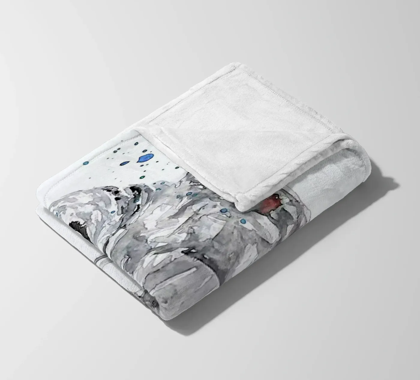 Winter Bird fleecedeken van Mathilde Olsen