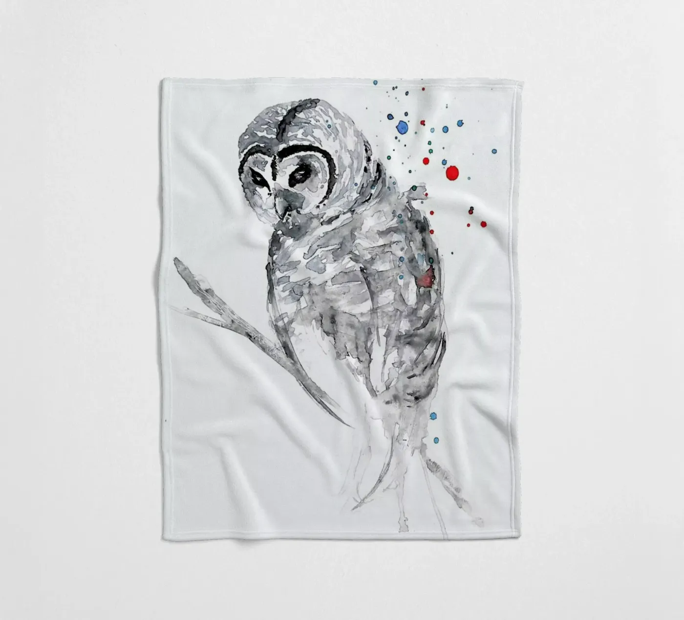 Winter Bird fleecedeken van Mathilde Olsen
