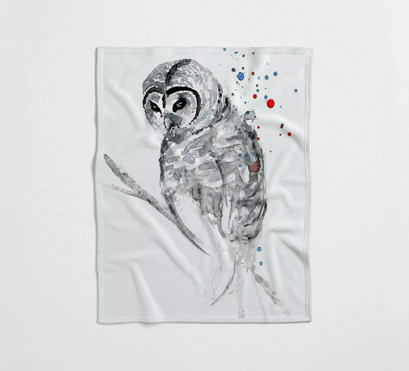 Winter Bird fleecedeken van Mathilde Olsen