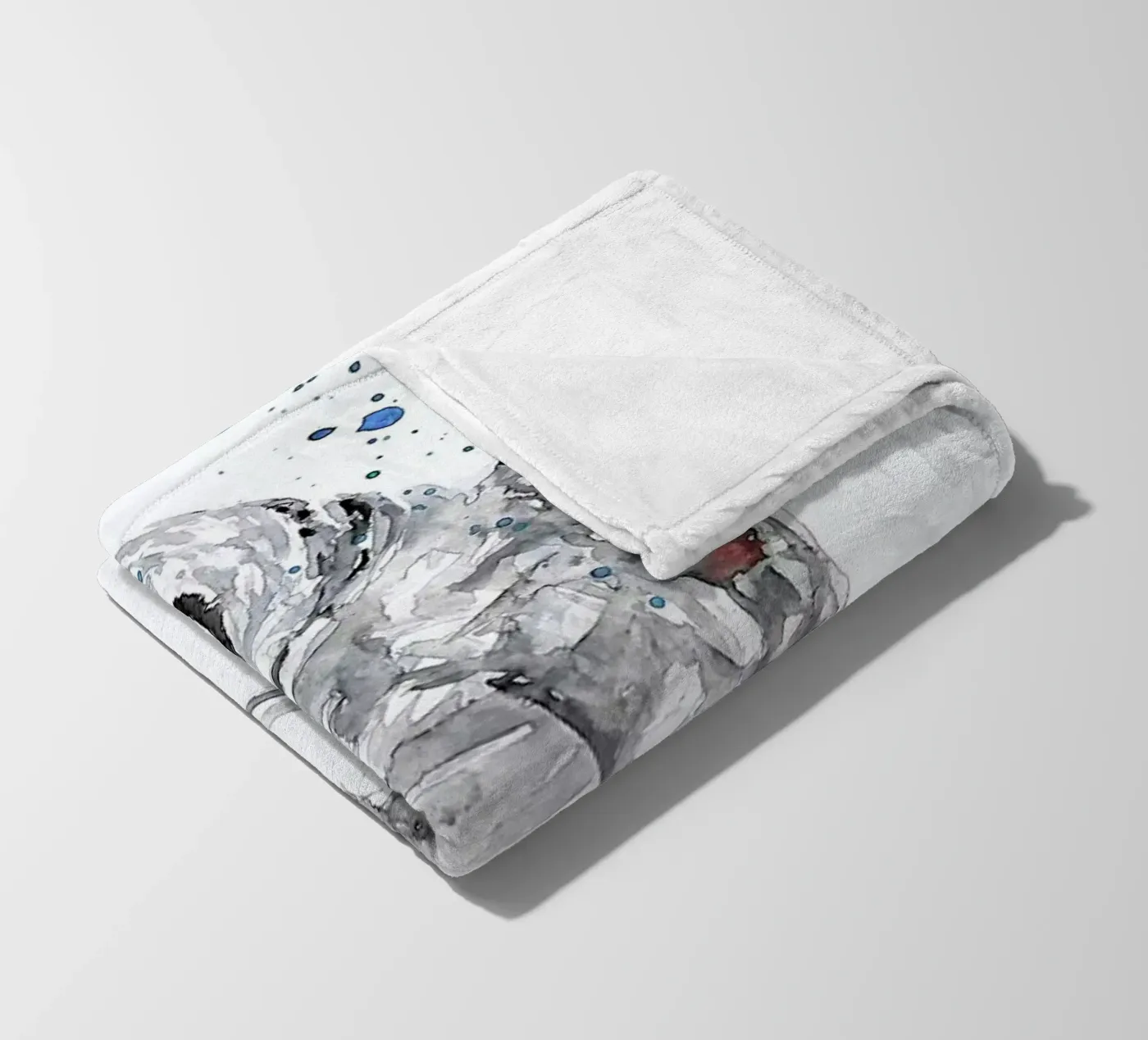 Winter Bird fleecedeken van Mathilde Olsen