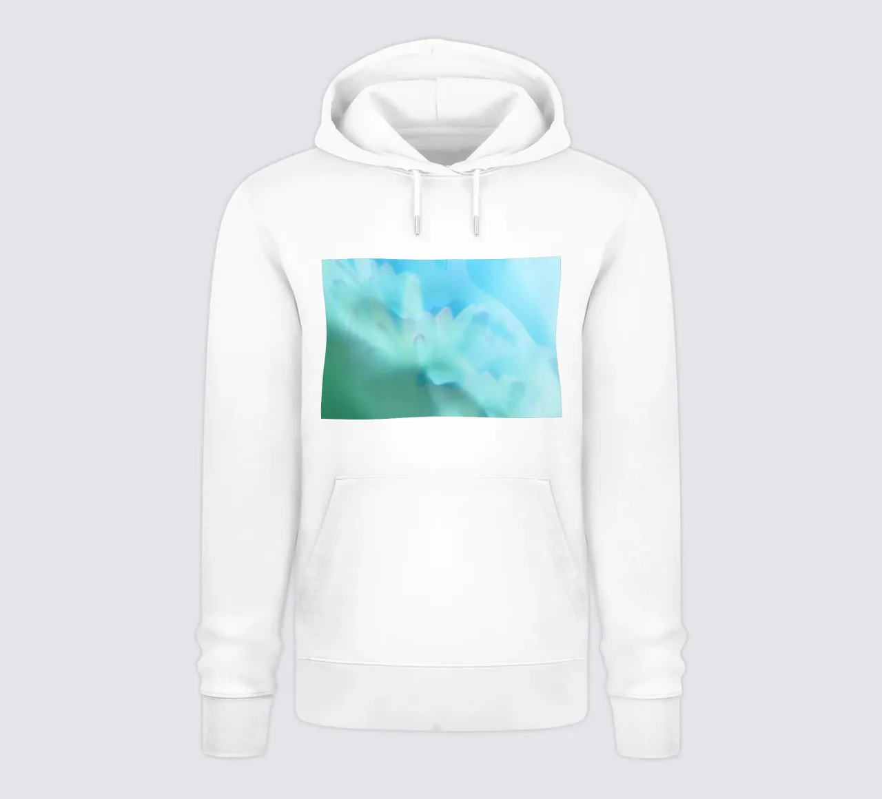 Piccolo fiore bianco sfocato artisticamente felpa con cappuccio da Something for you