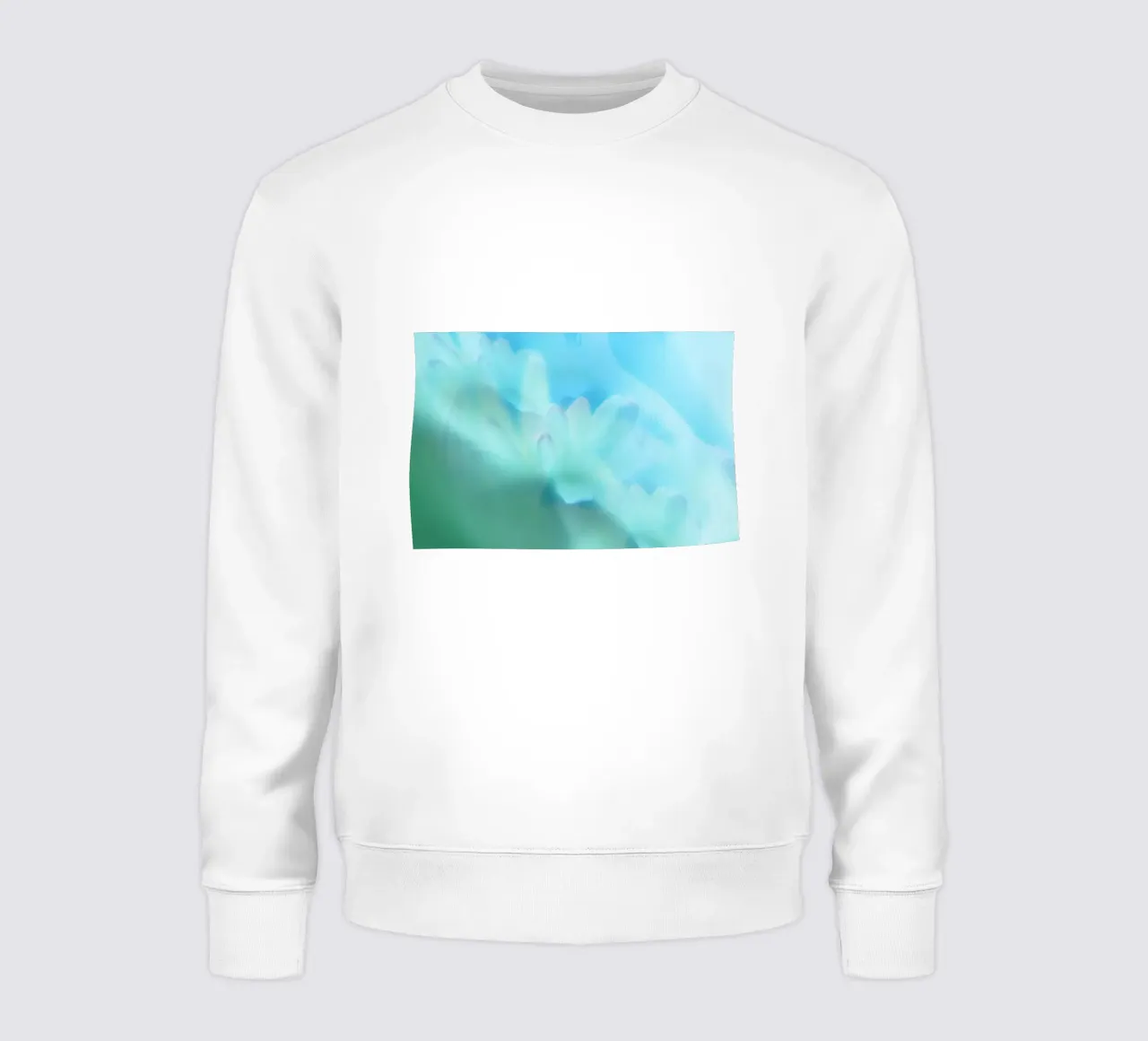 Piccolo fiore bianco sfocato artisticamente felpa da Something for you