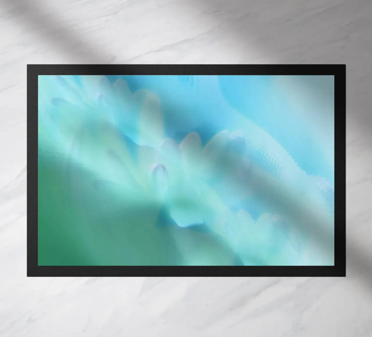 Piccolo fiore bianco sfocato artisticamente zerbino da Something for you